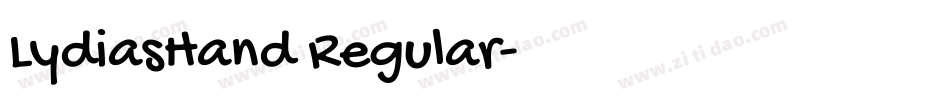 LydiasHand Regular字体转换